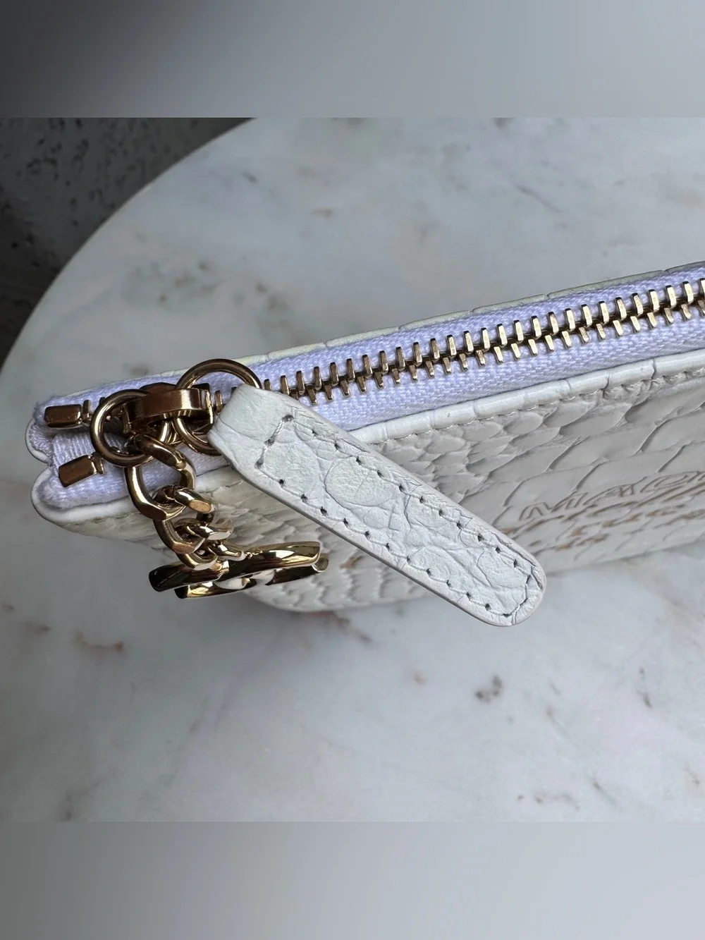 Chanel Croc Embossed Leather O-Case